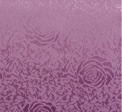 TB-FDN  提花桌布  枱布 100％滌  散花牡丹-淺紫  花瓣紋 側面照